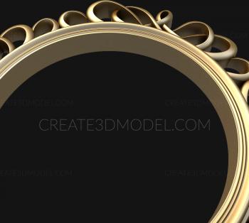 Round frame (RK_0250) 3D model for CNC machine